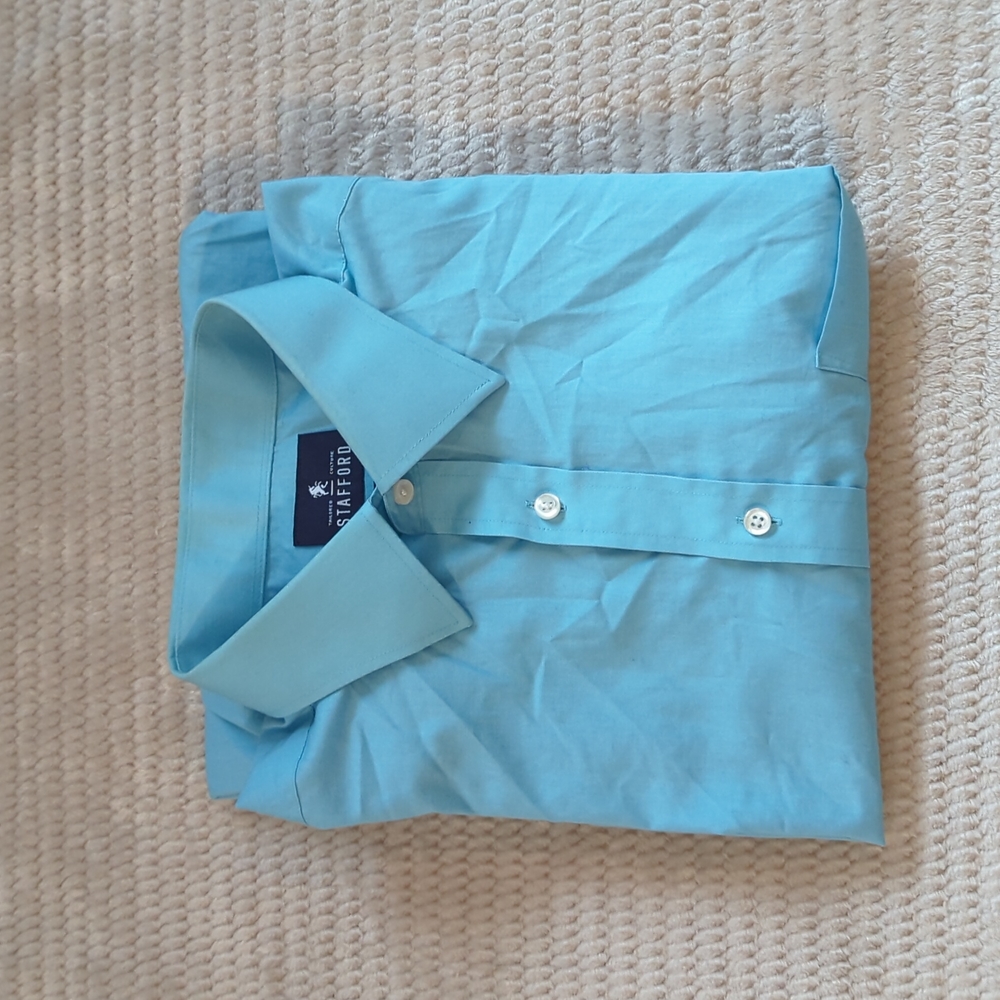 Light Blue Stafford Men's Dress Shirt